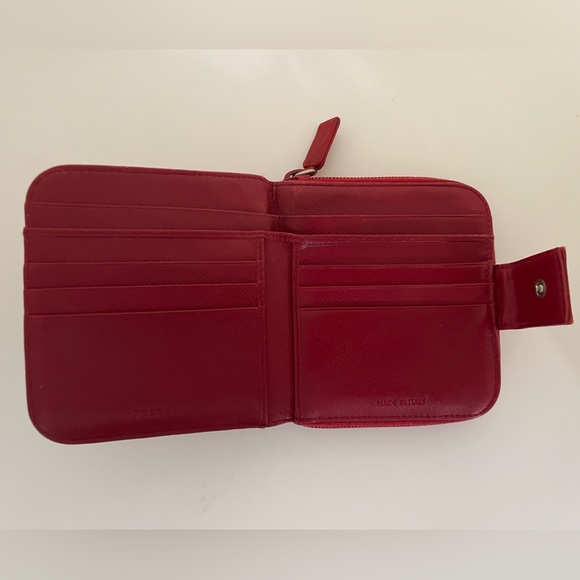 Prada Nylon/Leather Compact Wallet - Picture 4 of 6